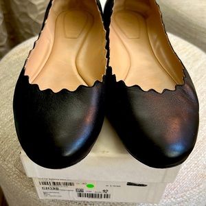 Chloe Ballerina Flats Black Sz 40